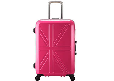 OEM の女の子のピンクの ABS PC の荷物、イギリスの旗の印刷物が付いている ABS 荷物セット