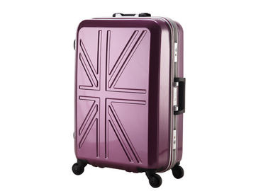 Hard wearing trolley plastic 4 piece luggage set 20 23 26 29 inch for business and travel