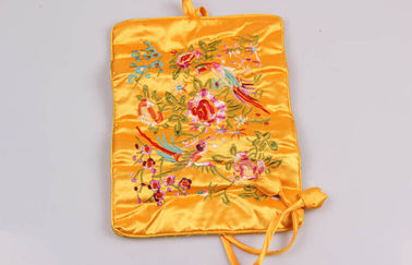 Beautiful Embroidery Jewelry Bundle Type Travel Organizer Bag of Bright Silk