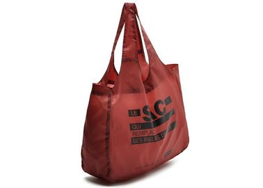190D Encryption Nylon Foldable Reusable Portable Shopping Bag With Silk Screen Logo