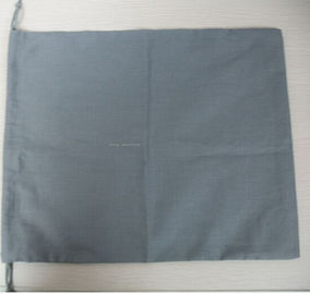 100%Cotton 洗面用品旅行袋の灰色のドローストリング袋 15.5cm*23cm